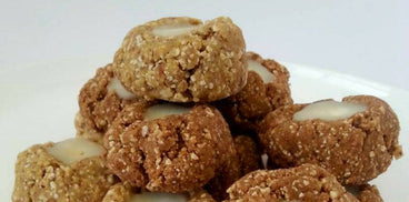No-Bake Thumbprint Cookies with Coconut Butter and Protein