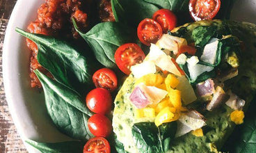 Vegan Egg Spinach Omelet & Protein Hack