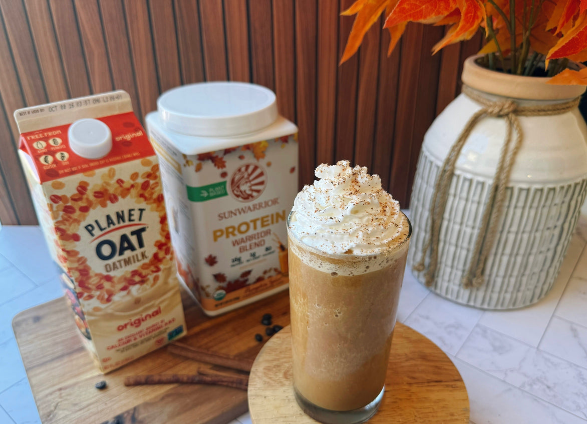 Blended Pumpkin Spice Protein Latte