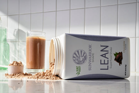 Sunwarrior’s lean Superfood Shake chocolate shake