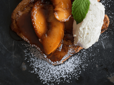 Peaches & Cream Protein French Toast