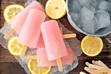 Raspberry Clear Protein Ice Pops