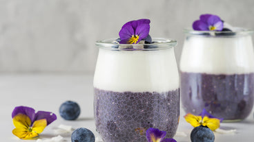 Blueberry Pearl Parfait with Chia Goodness