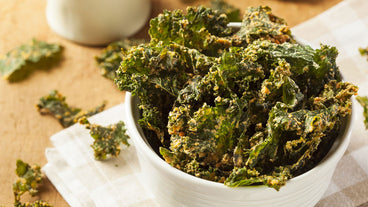 Maca-Cheezy Kale Chips