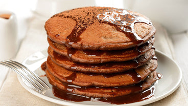 Dark Chocolate Pancakes | Jason Wrobel Vegan Recipe