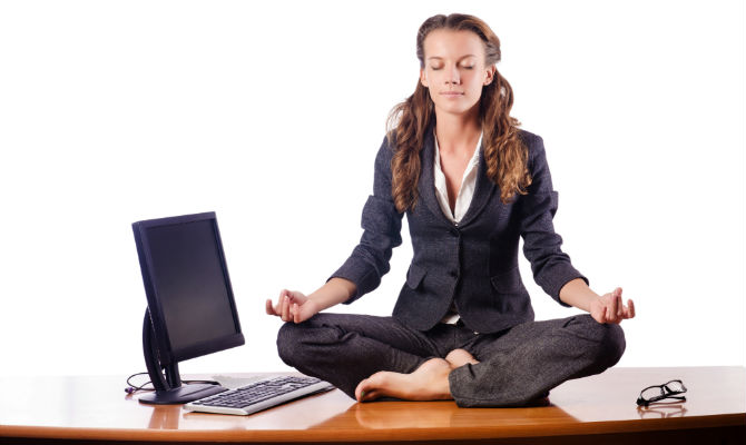 Stretched for time? Do Yoga at Your Office Desk