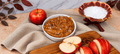Salted Pumpkin Date Dip with Apples