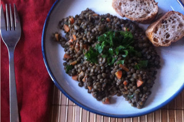 Vegan French Lentils with Truffle and Dijon