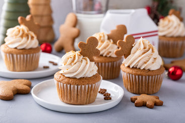 Gingerbread Protein Cupcakes