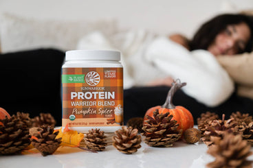 Sunwarrior limited edition pumpkin spice warrior blend protein seasonal holiday flavor