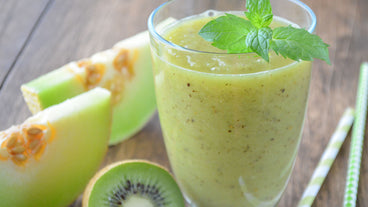 Super Cool and Hydrating Melon Kiwi Smoothie