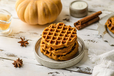 Protein Pumpkin Waffles vegan recipe