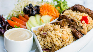 Quinoa Tempeh Salad | Vegan Recipe