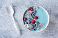 Red, White, and Blue Protein Smoothie Bowl