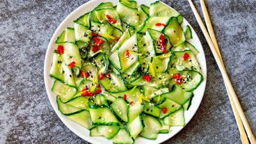 Quick Easy Vegan Recipe: Thai Cucumber Peanut Salad