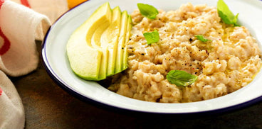 Vegan “Cheesy” Oatmeal; Pre-Workout Comfort Food