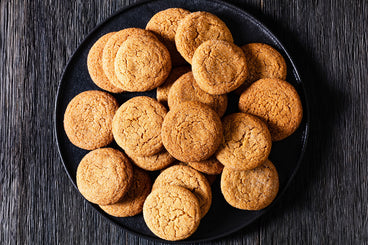 Chewy Vegan Gingerbread Protein Cookies