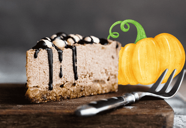 Vegan Chocolate Pumpkin Cheesecake