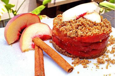 Raw Vegan Dessert Peach Cobbler