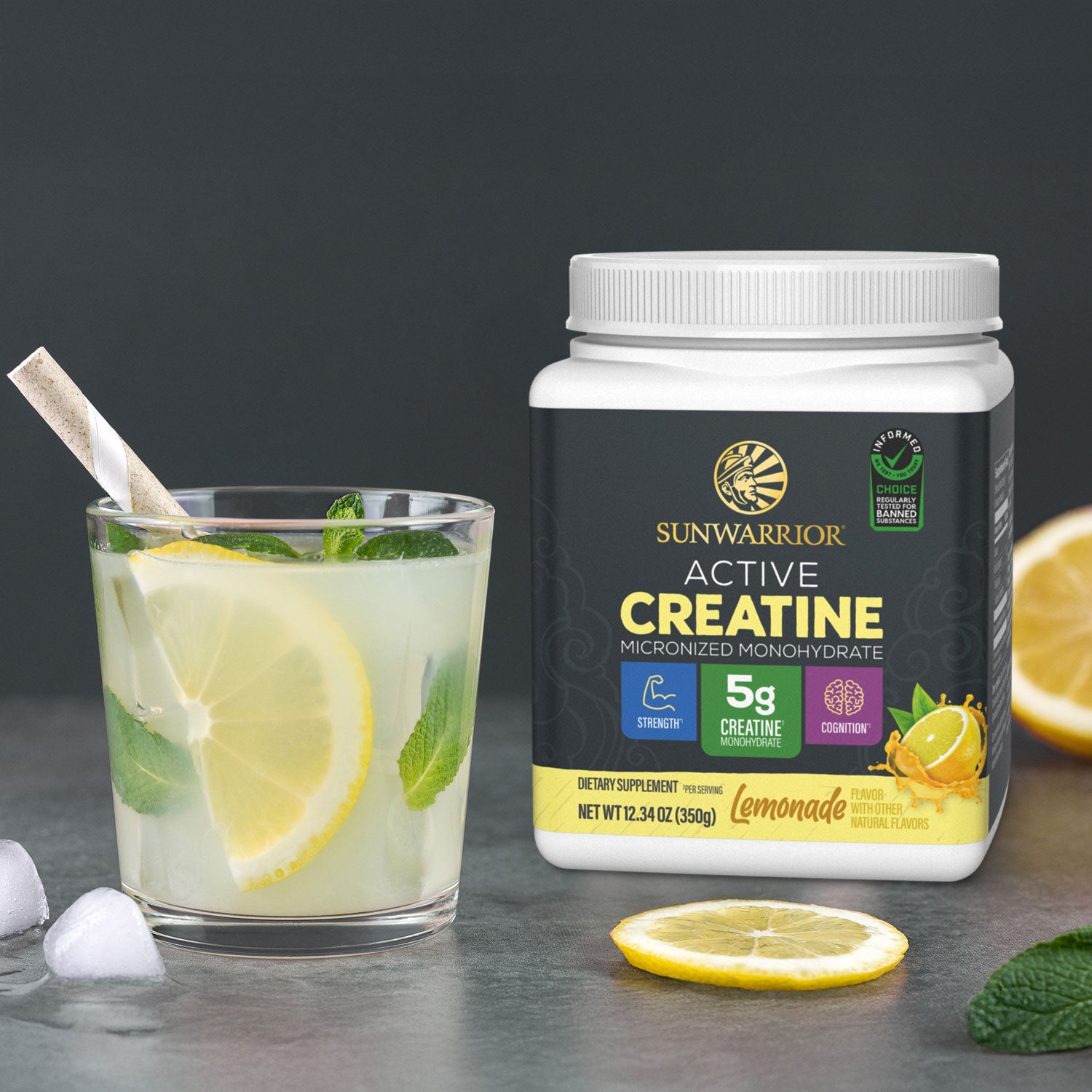 Active Creatine - Lemonade - Sunwarrior