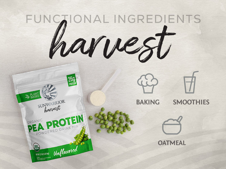 Organic Pea Protein Powder Unflavored - Life style banner image mobile