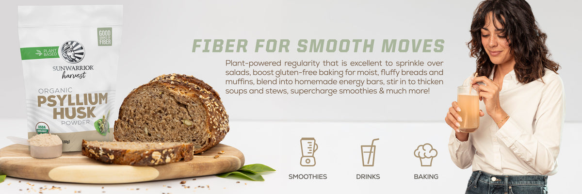 Organic Psyllium Husk Powder - Life style banner image desktop