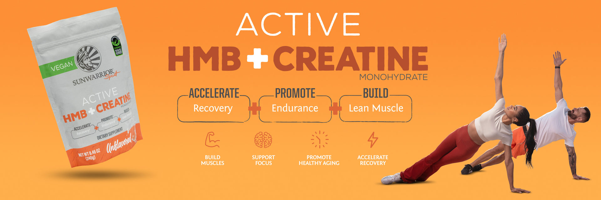 Active HMB + Creatine Powder - Life style banner image desktop