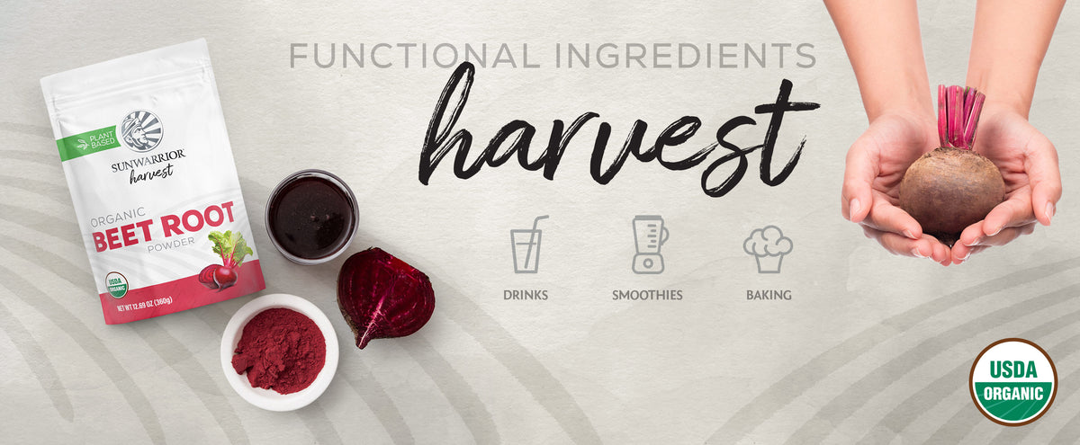 Organic Beetroot Powder - Life style banner image desktop