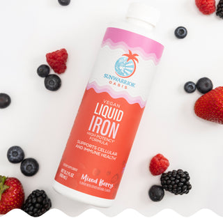 Liquid Iron Supplement Mixed Berry Vitamins & Supplements Sunwarrior