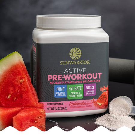 Active Pre-Workout Non-Stim Watermelon Vitamins & Supplements Sunwarrior