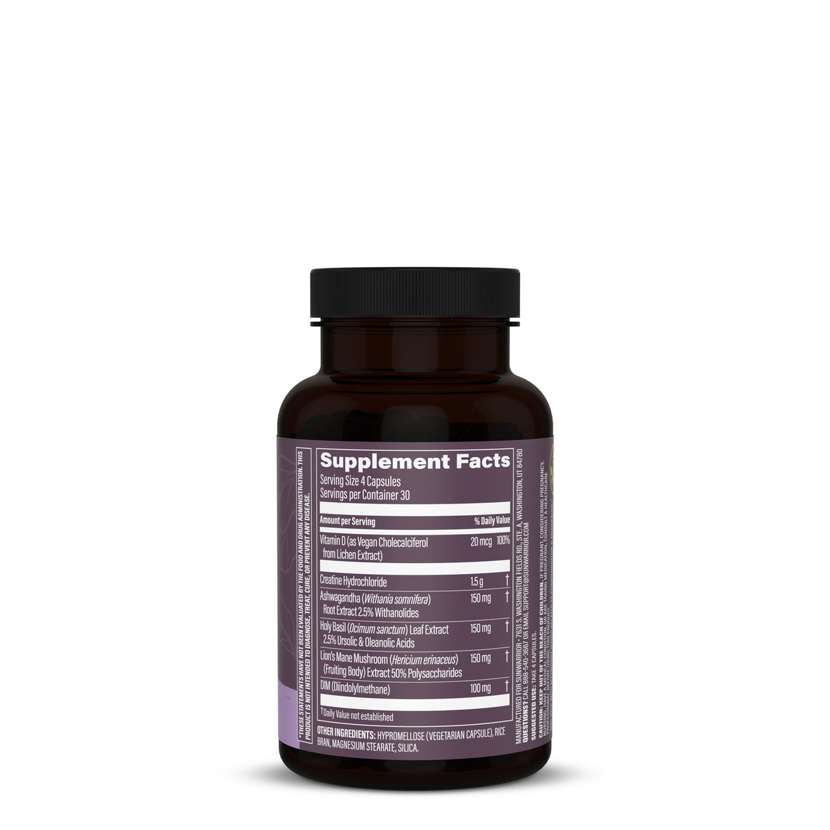 Ingredient list for Active Creatine HCL Capsules For Her 40+