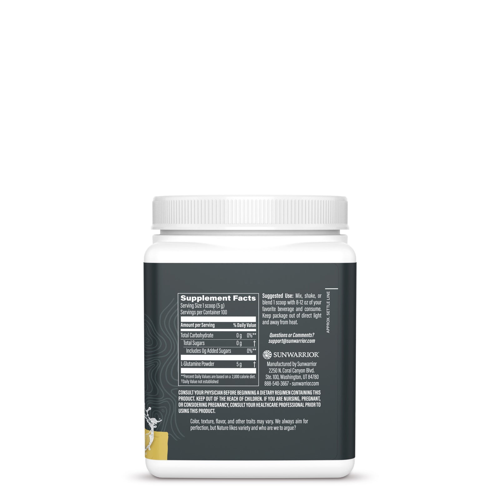 Ingredient list for Active Glutamine