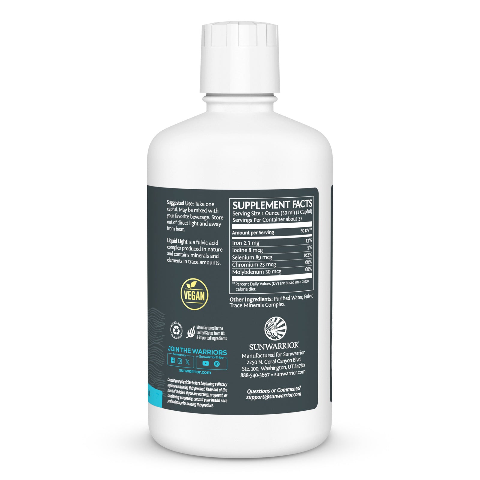 Ingredient list for Active Liquid Light BUNDLE