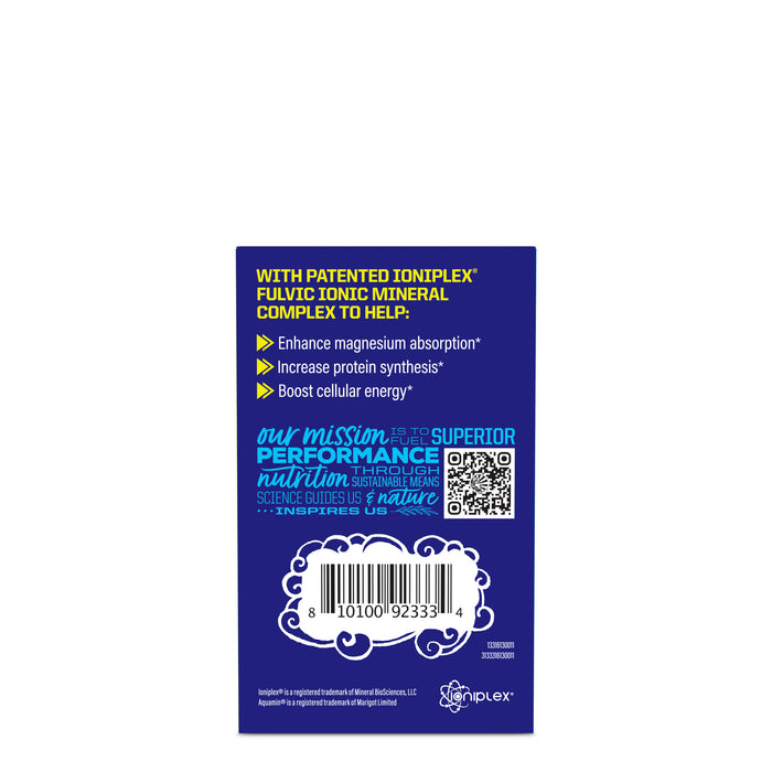 text and a QR code for USA Active Performance Magnesium Multiplex on a white background