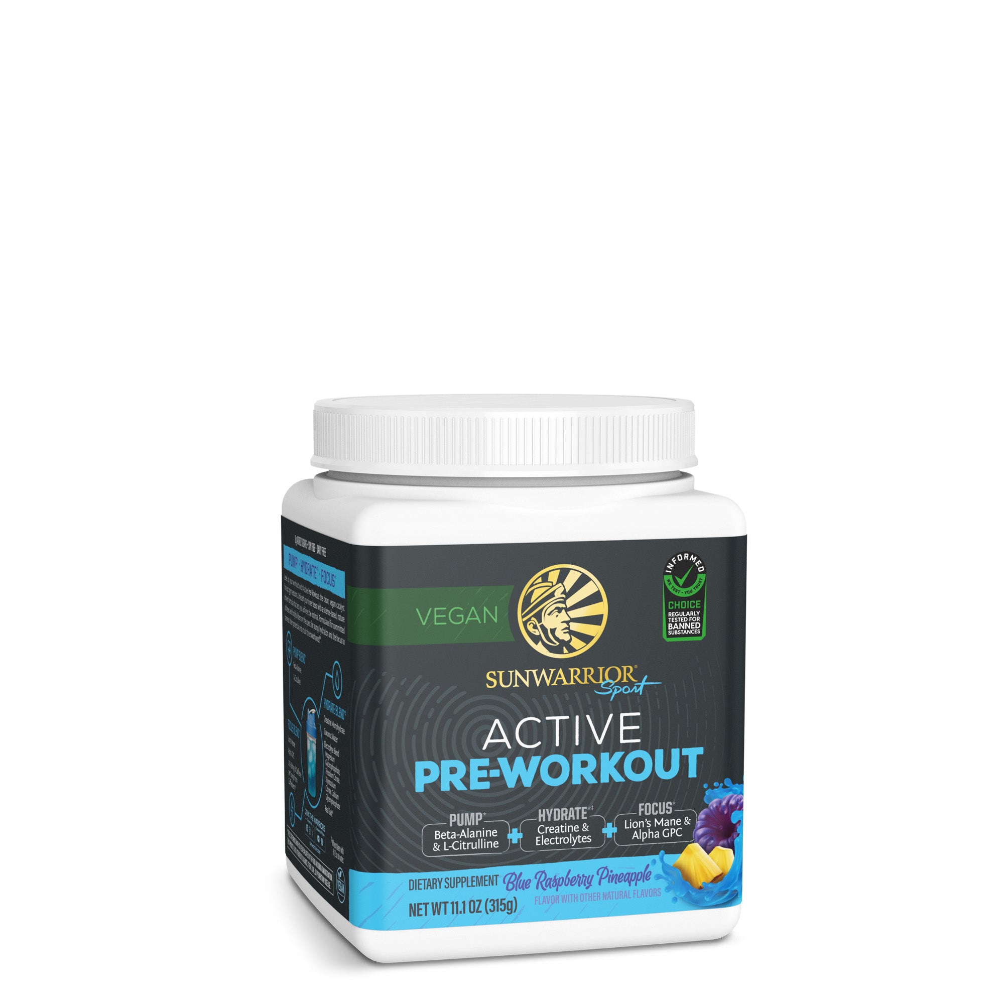 Hemohock Raspberry Pre Workout Active Pre-Workout Blue Raspberry Pineapple