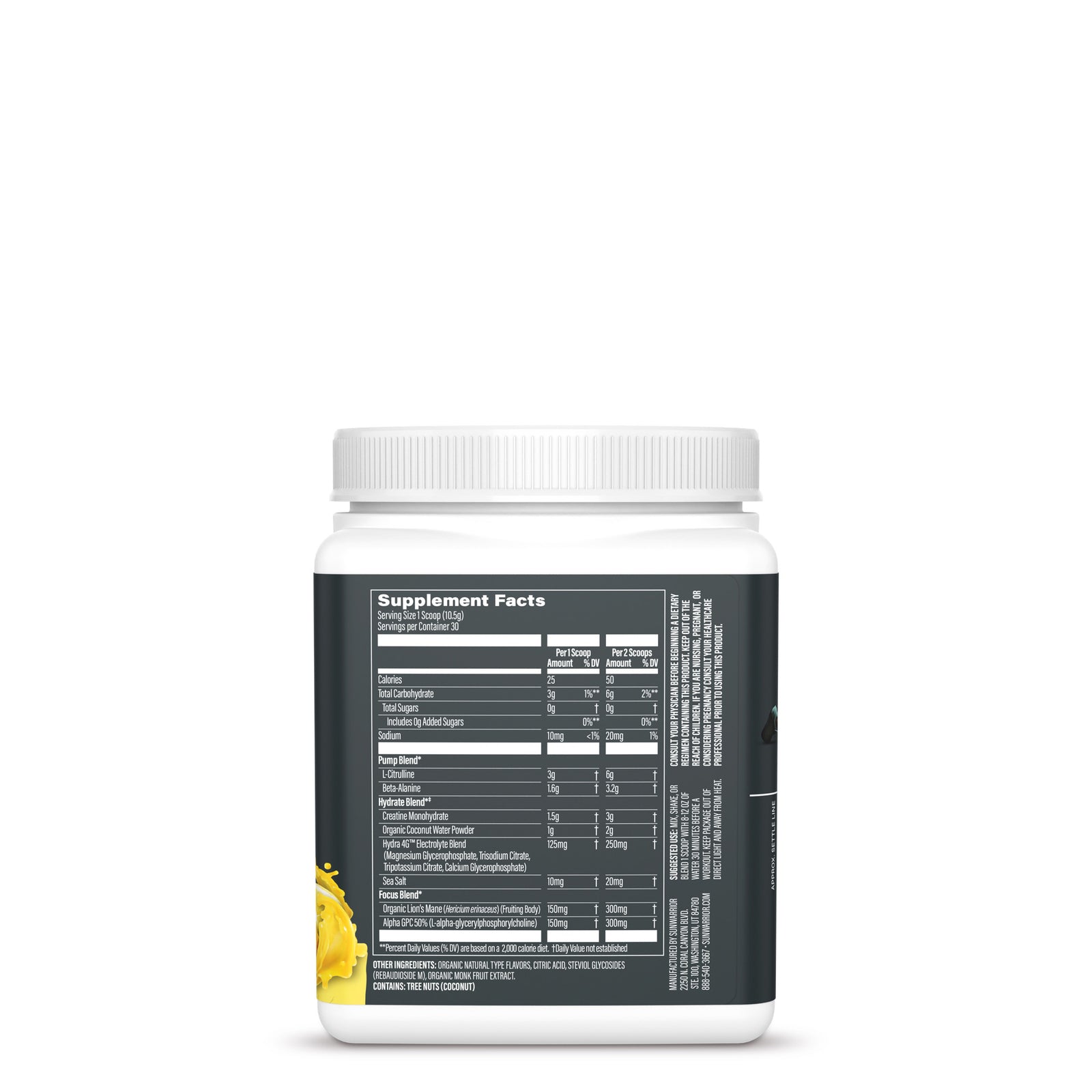 Ingredient list for Active Pre-Workout Non-Stim BUNDLE