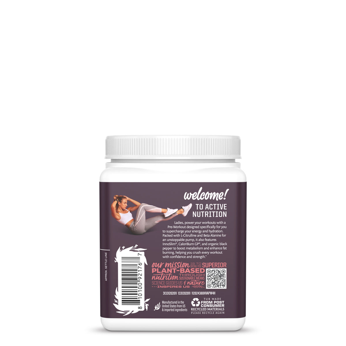 Active Pre-Workout for HER - Hawaiian Vibes Vitamins & Supplements Sunwarrior