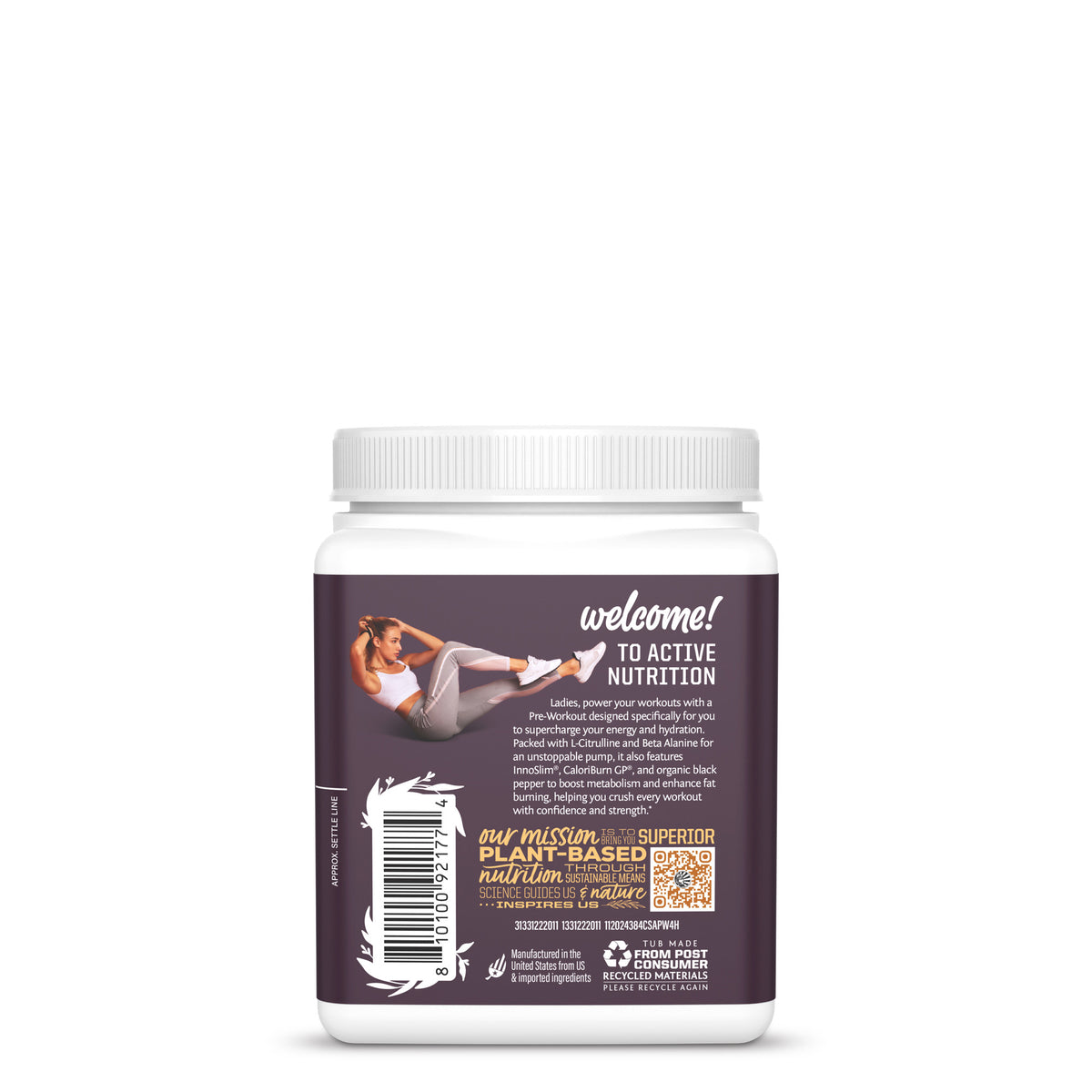 Active Pre-Workout for HER - Citrus Sunrise Vitamins & Supplements Sunwarrior