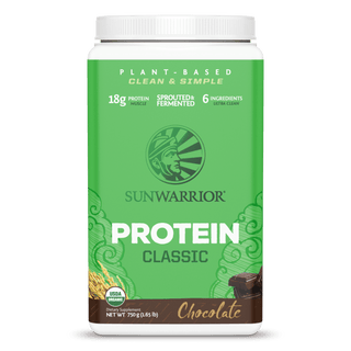Classic Protein Powder - Chocolate Plant-based Protein Sunwarrior 30 Servings