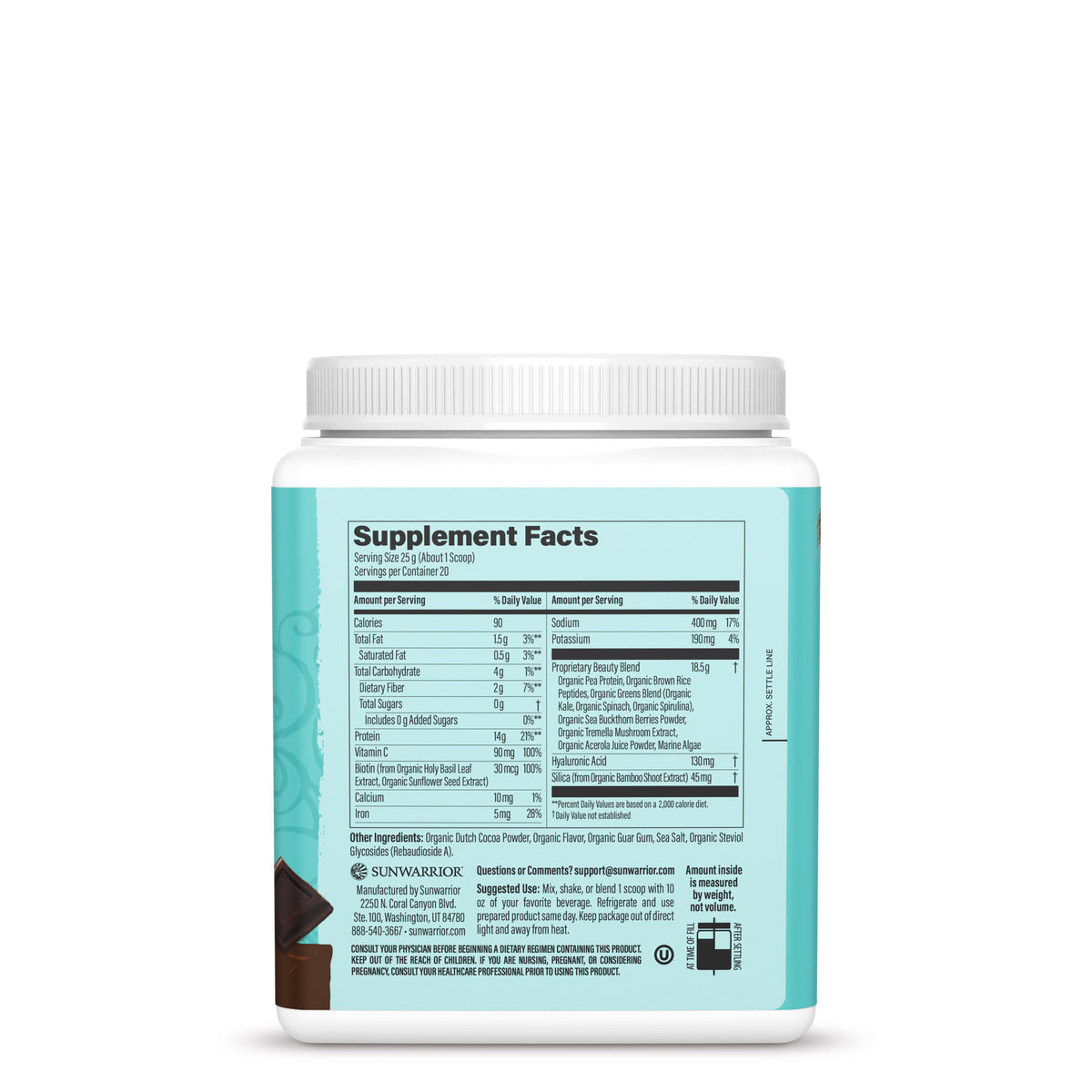 Ingredient list for Collagen Building Protein Peptides Chocolate Fudge