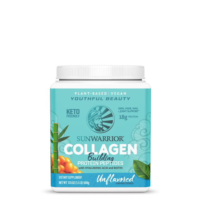 Collagen Building Protein Peptides Special Plant-based Protein Sunwarrior Unflavored 20 Servings 