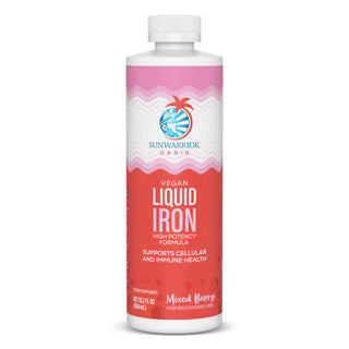 Liquid Iron Supplement Mixed Berry Vitamins & Supplements Sunwarrior 30 Servings