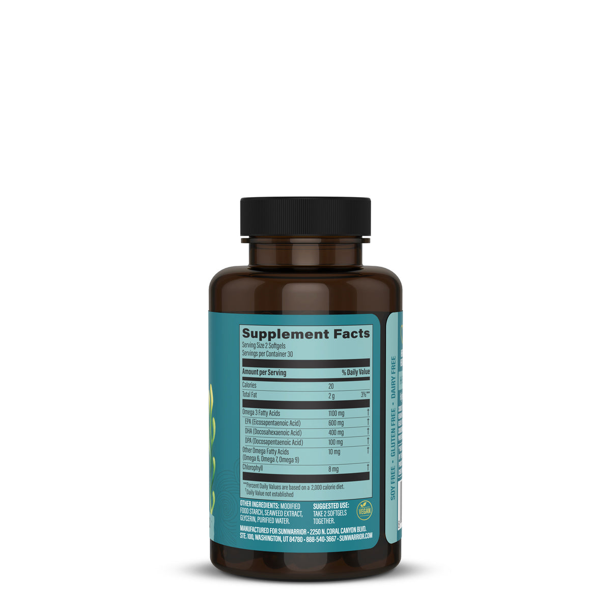 Ingredient list for Premium Omega-3 | Vegan DHA & EPA