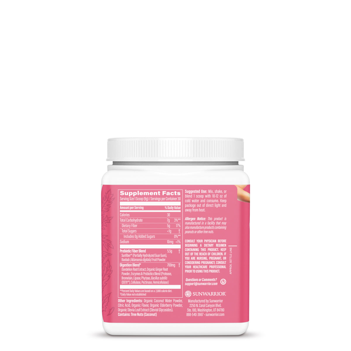 Ingredient list for CORE CLEANSER - Strawberry Cooler