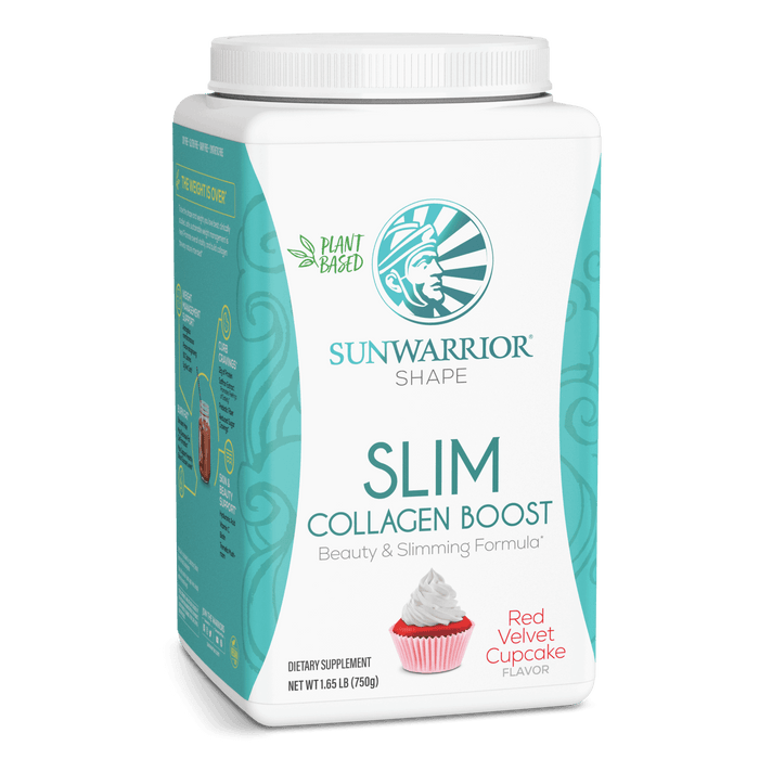 Free SLIM Collagen Boost  Sunwarrior Red Velvet Cupcake 30 SERVINGS 