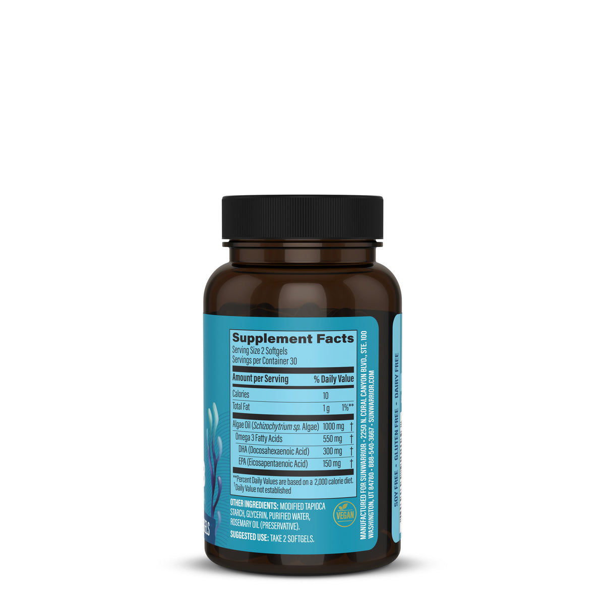 Ingredient list for Simply Vegan Omega-3