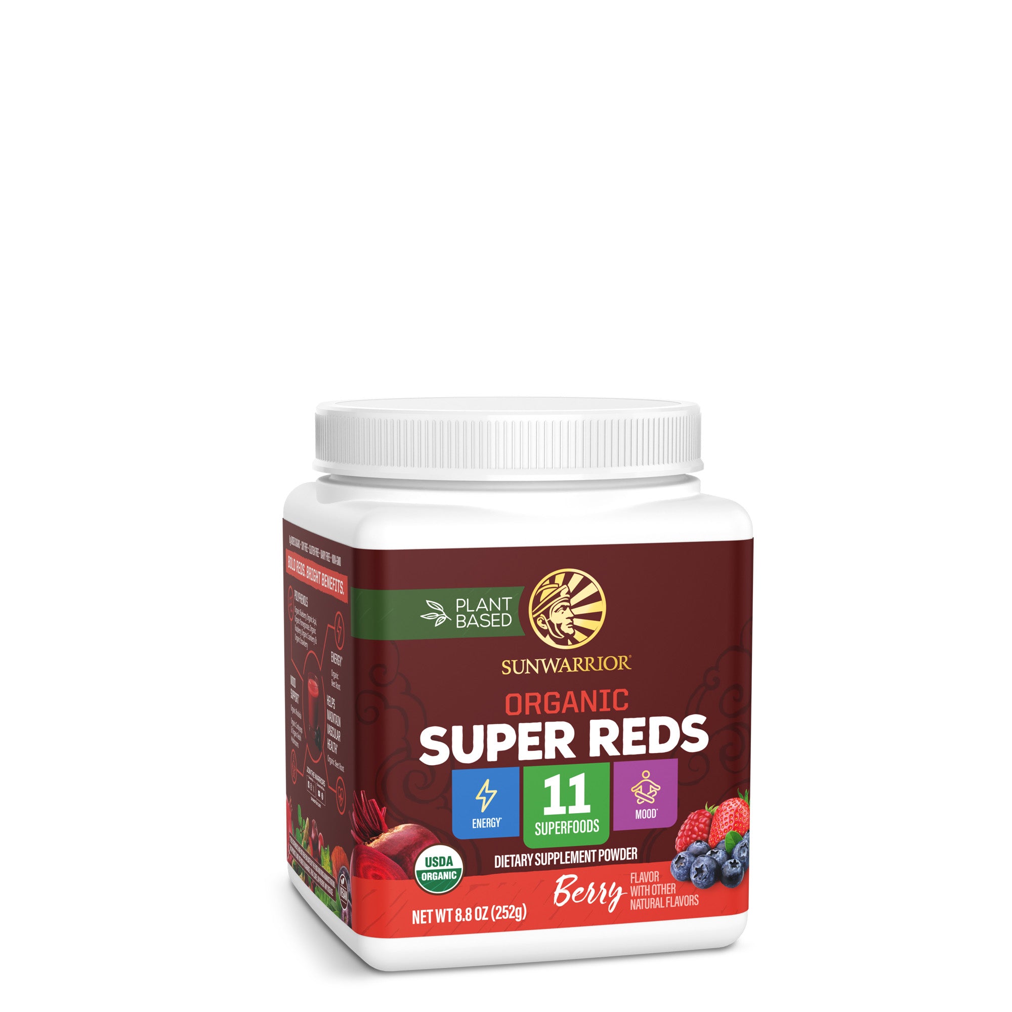 Organic Super Reds Powder - Antioxidant Boost | Sunwarrior