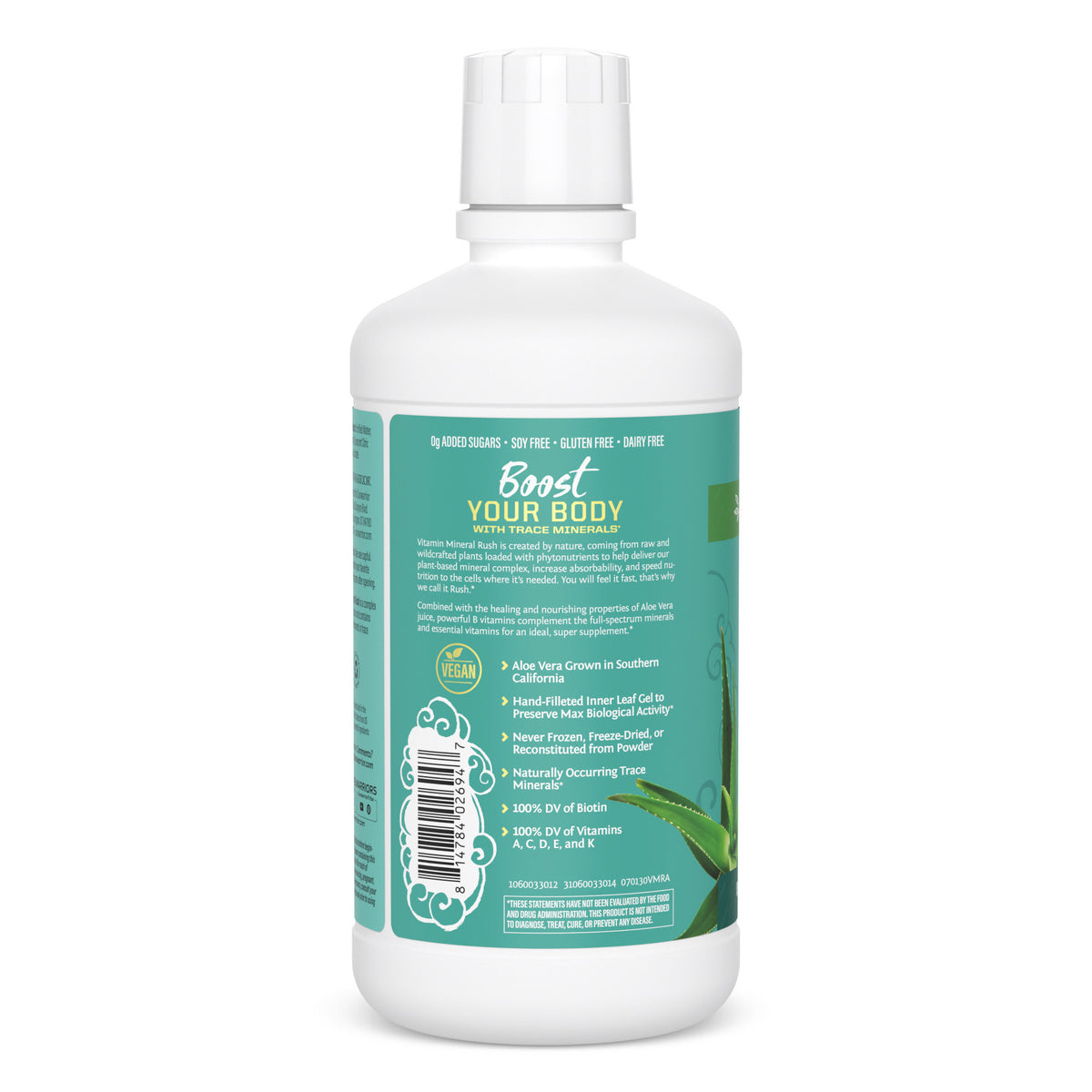 Vitamin Mineral Rush in Aloe Vera Superjuice Vitamins & Supplements Sunwarrior