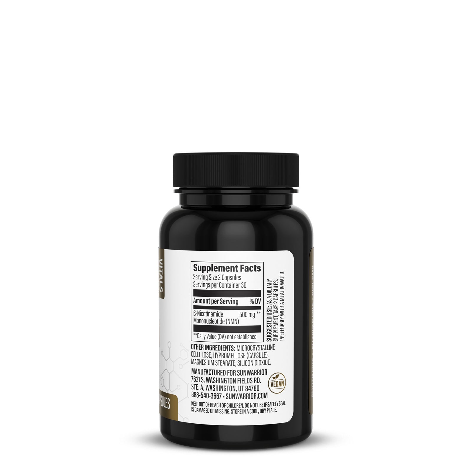 Ingredient list for NMN Capsules 500mg