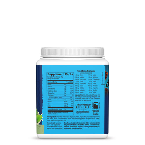 Protein for Strength with 5g Creatine - Warrior Blend Unflavored Plant-based Protein Sunwarrior